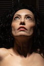 Mimi, shot at her home with one flash unit with 7" reflector and honeycomb above.