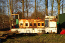 SMC Pentax-M 50mm f/1.7 -Rusting pit locomotive in low winter sun