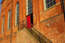 SMC Pentax-M 50mm f/1.7 - Stairs to the red door